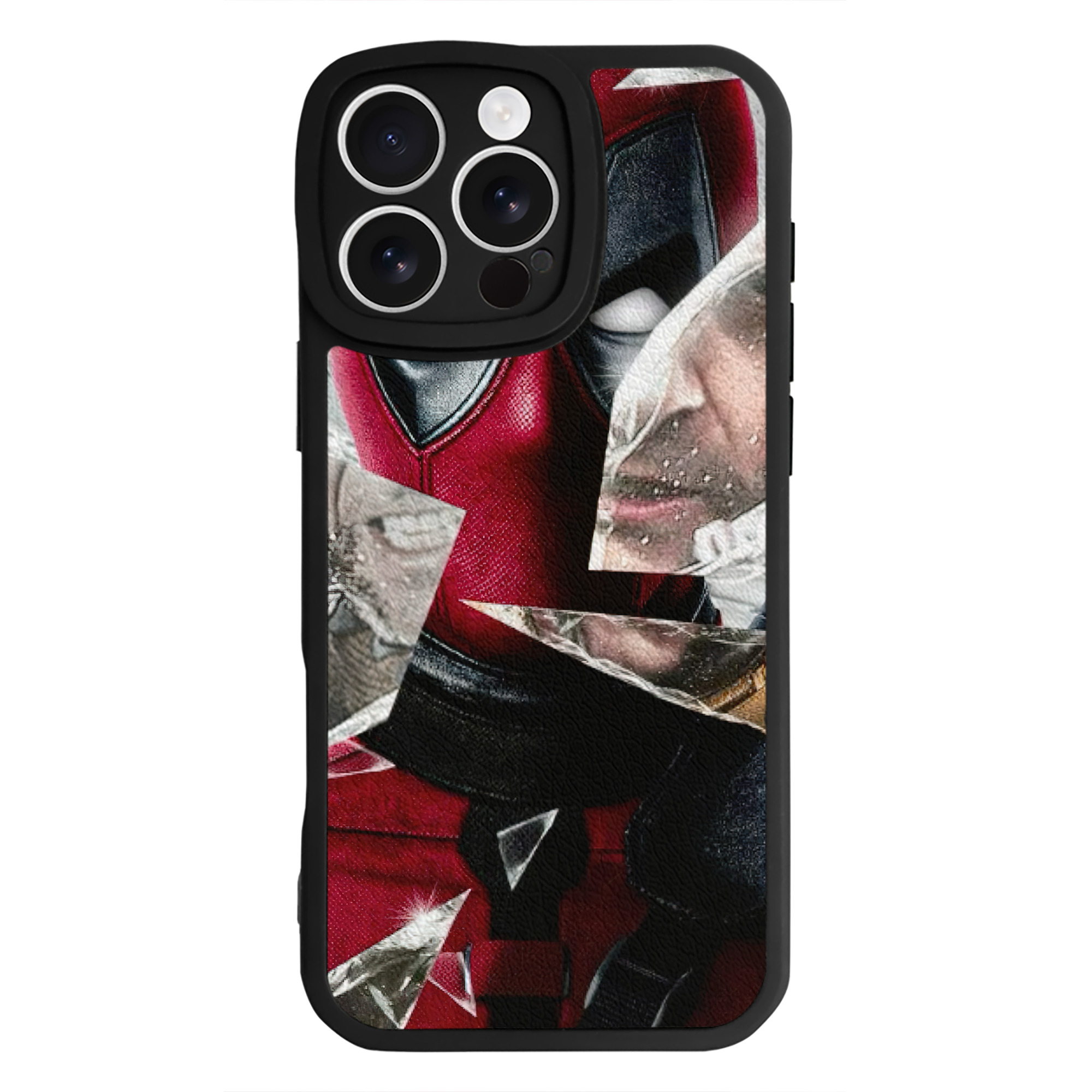 （画像用） Deadpool デッドプール 【iPhone 16シリーズ対応】シリコンスマホケース（レザー調） 材質：シリコン